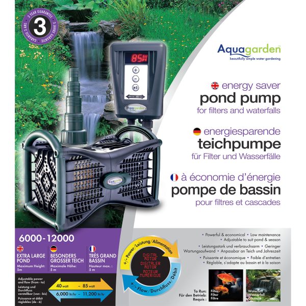 Energy Saver Pond Pump 6000-1200 for Extra Large Ponds